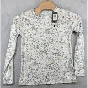 Under Armour Velocity Print Athletic Fitted Long Sleeve Shirt Women's Size M